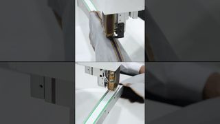 automatic opening and ironing the seam, working on trousers, casual pants, jeans. #ironing #sewing